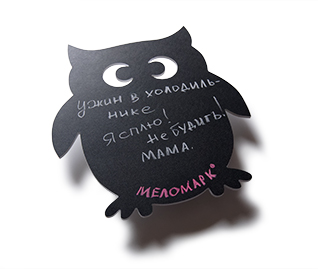 Доска для рисования мелом и меловым маркером, Сова
